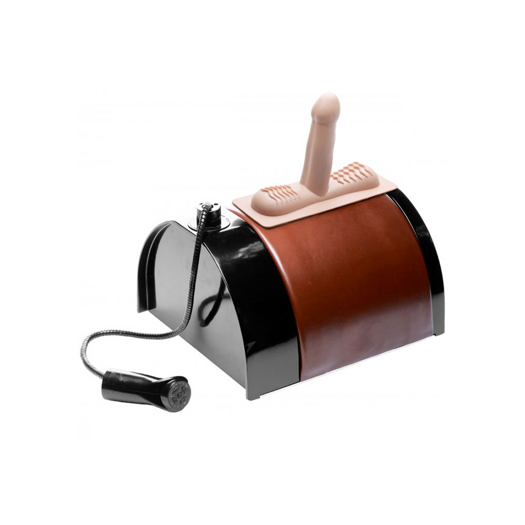 Sex machine Saddle Wheeled Attachments – remote control, double, nude