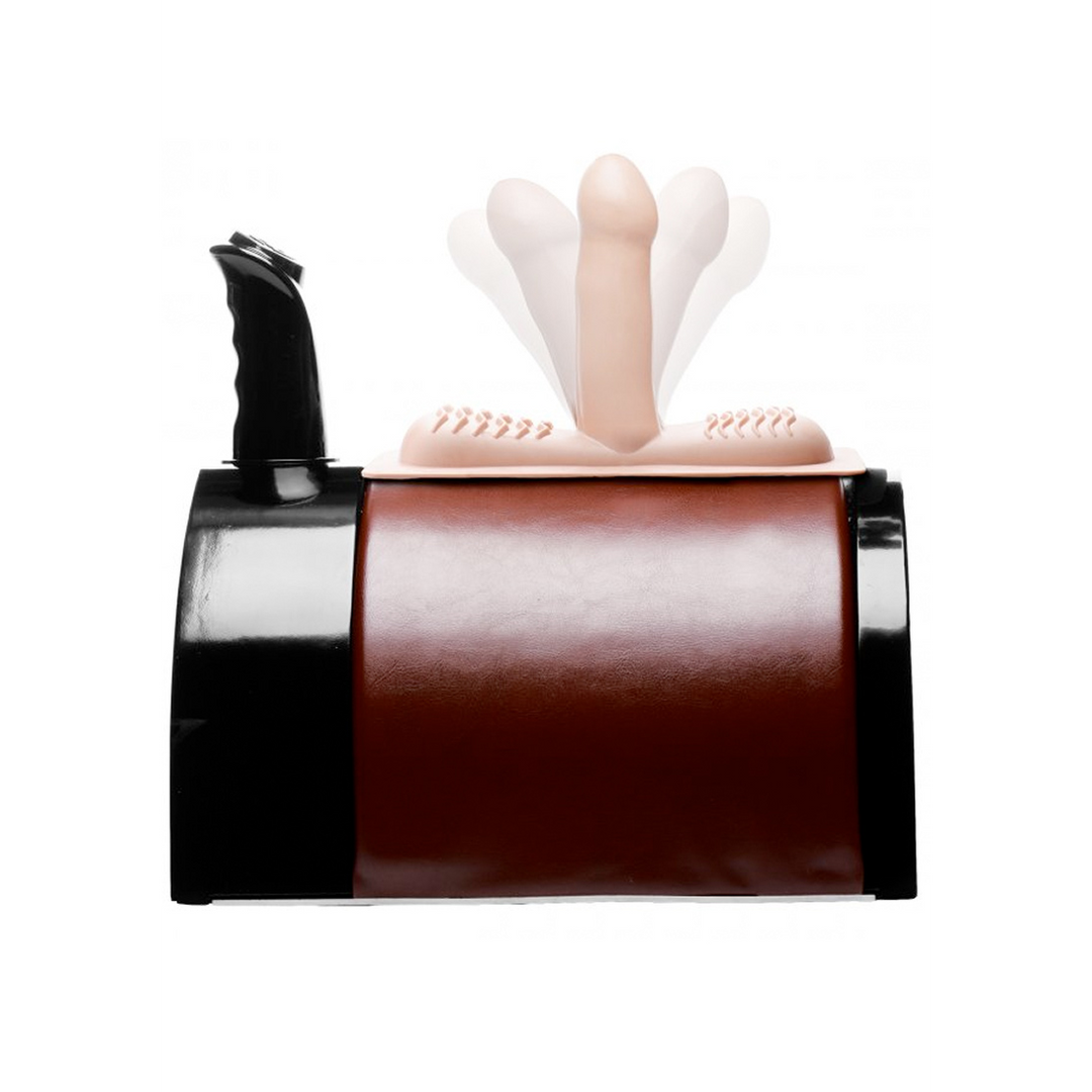 Sex machine Saddle Wheeled Attachments – remote control, double, nude