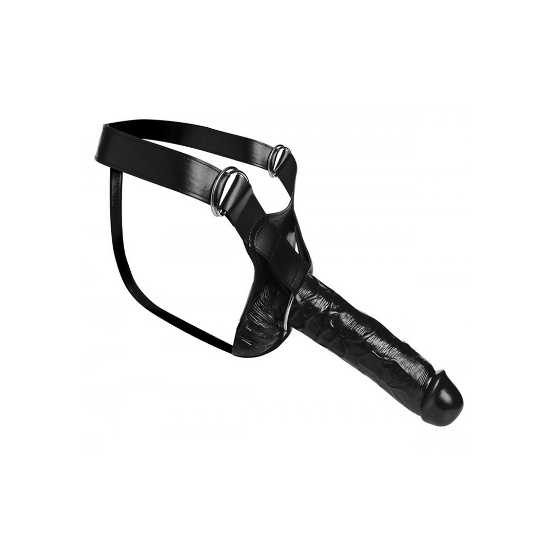Arnés strap-on Infiltrator Hollow – negro | XR Brands