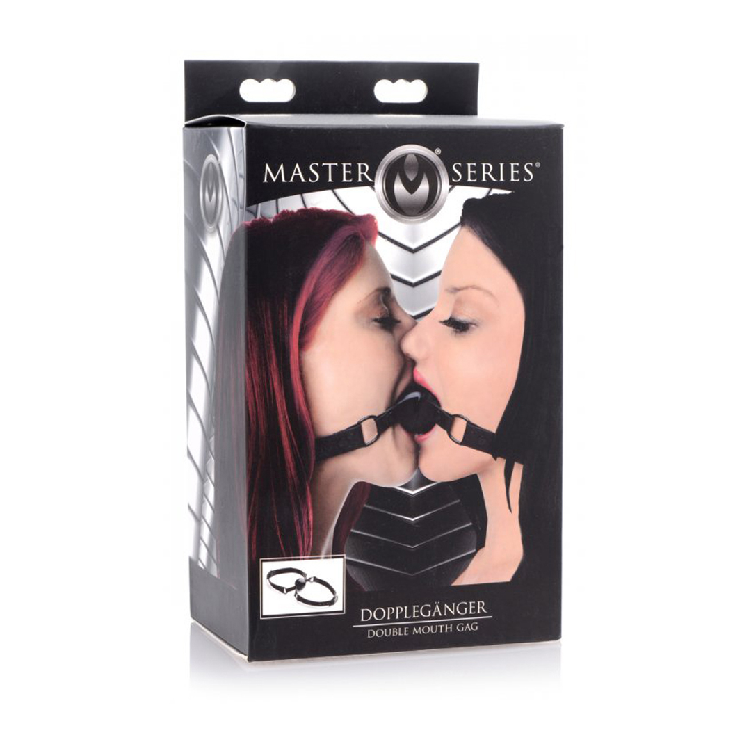 Doppelganger - Bâillon buccal double en silicone