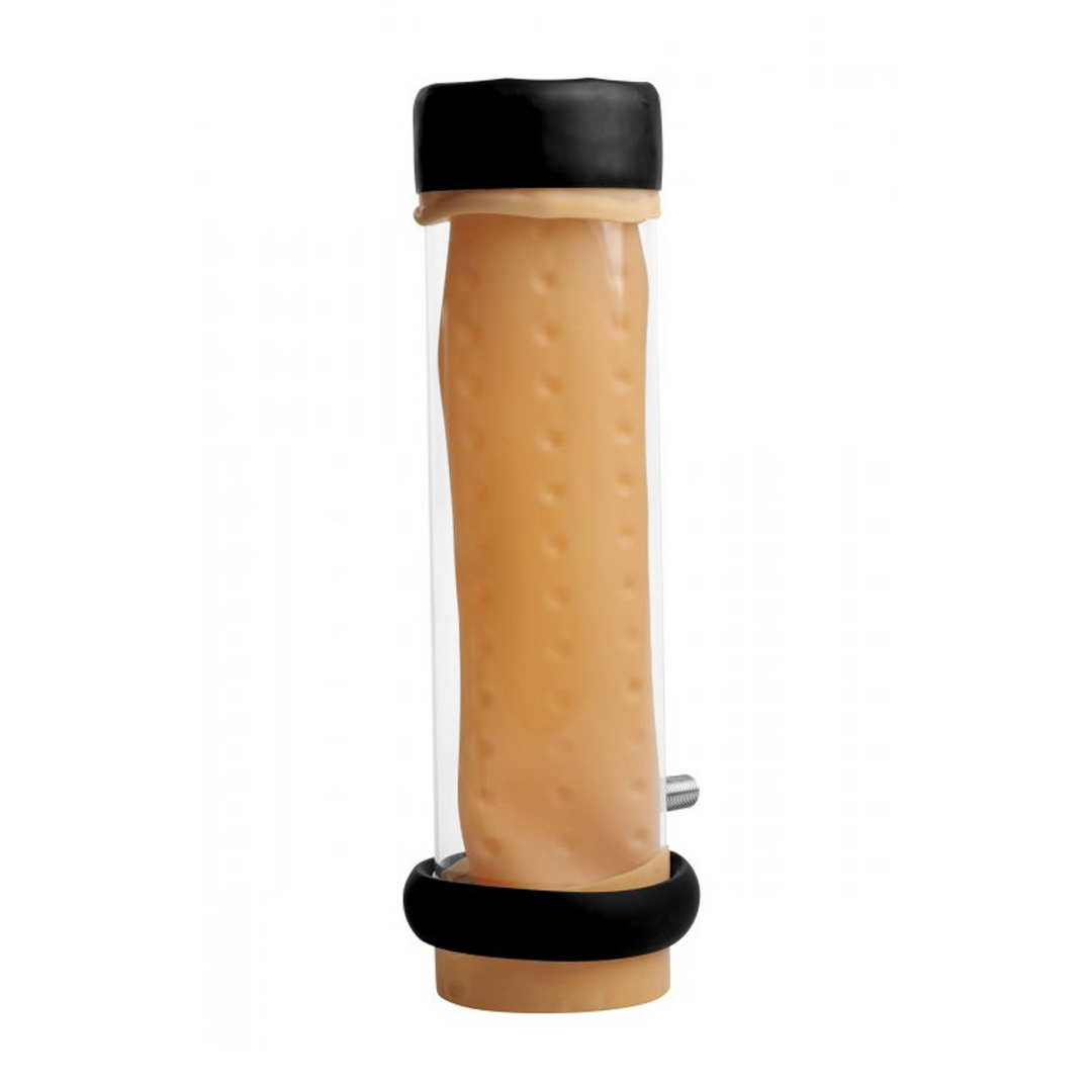 Masturbateur Textured Milker Cylinder 24.1 cm – nude | XR Brands