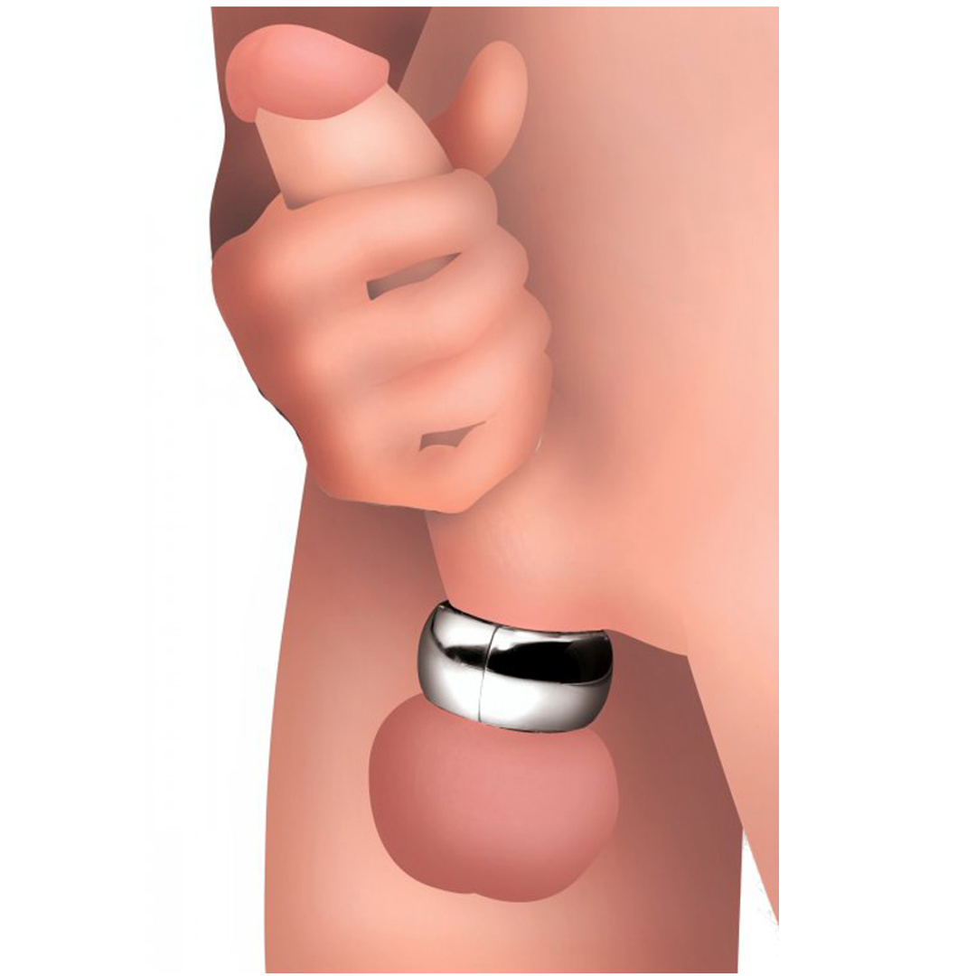 Dispositivo di castità Magnet Master Magnetic Stretcher – argento | XR Brands