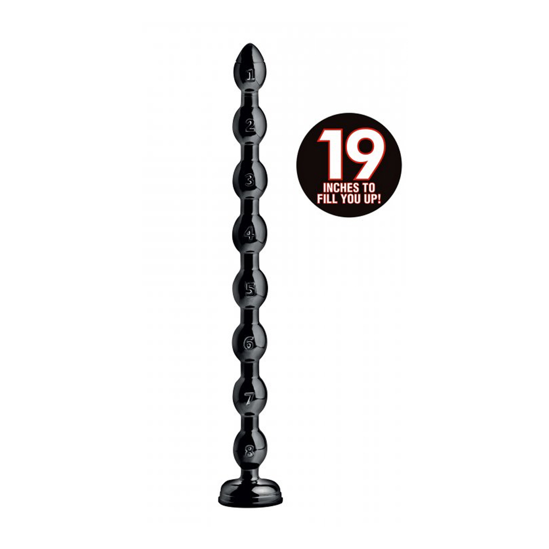 Palline anali Snake 58.4 cm – nera AF614 | XR Brands