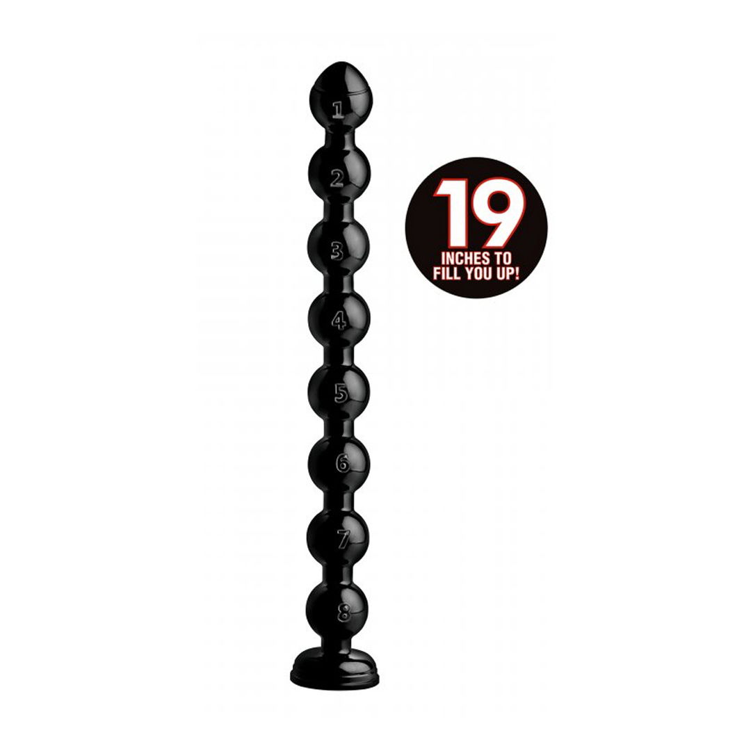 Bolas anais Snake 58.4 cm – preta AF615 | XR Brands
