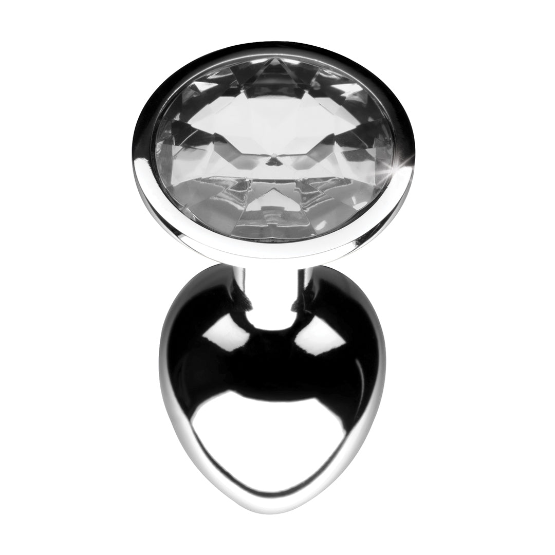 Analplug 7.2 cm – mit Schmuckstein, transparent | XR Brands