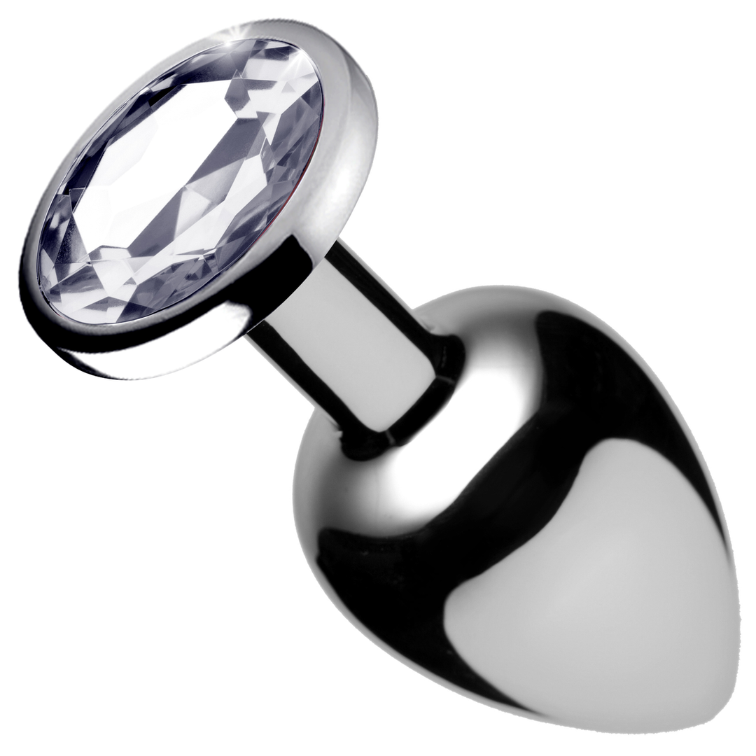 Analplug 7.2 cm – mit Schmuckstein, transparent | XR Brands