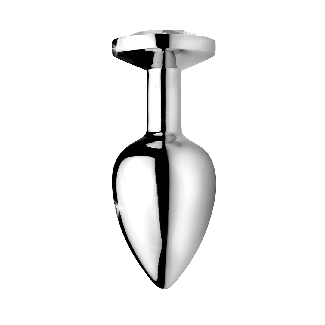 Analplug 7.2 cm – mit Schmuckstein, transparent | XR Brands
