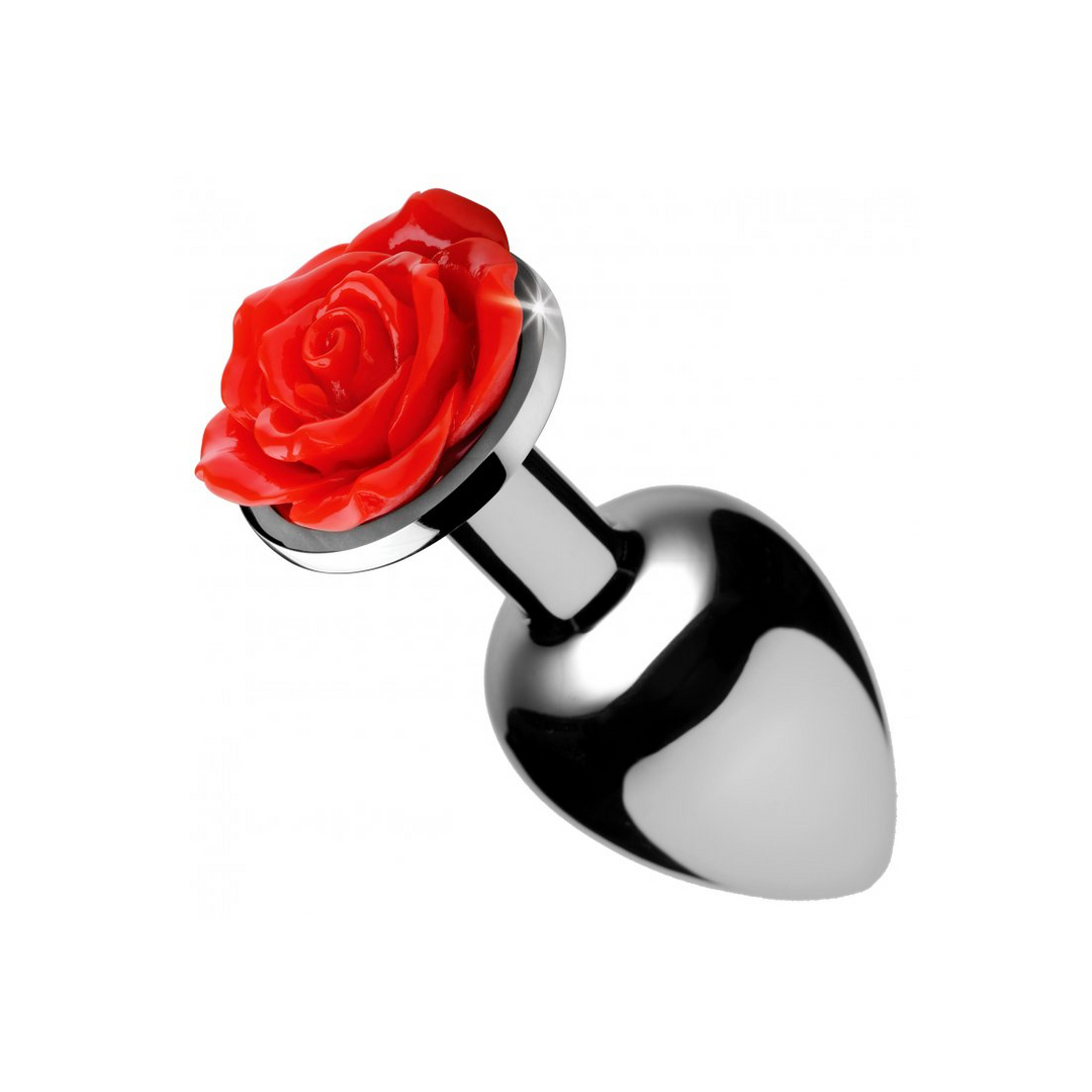 Plug anale 11.6 cm – con gioiello, rosso | XR Brands