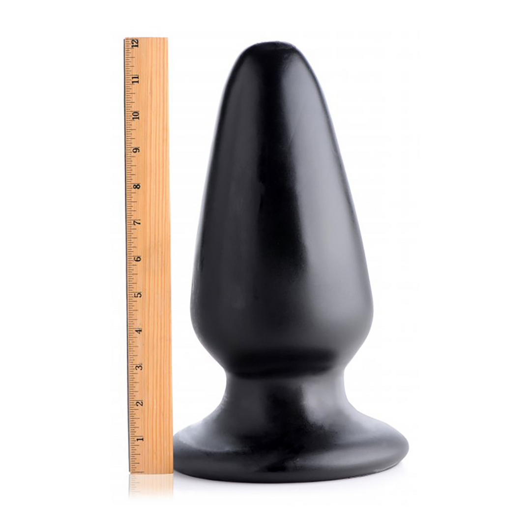 Plug anale Gigantor Tapered Tapered 31.8 cm – taglie forti, nero | XR Brands