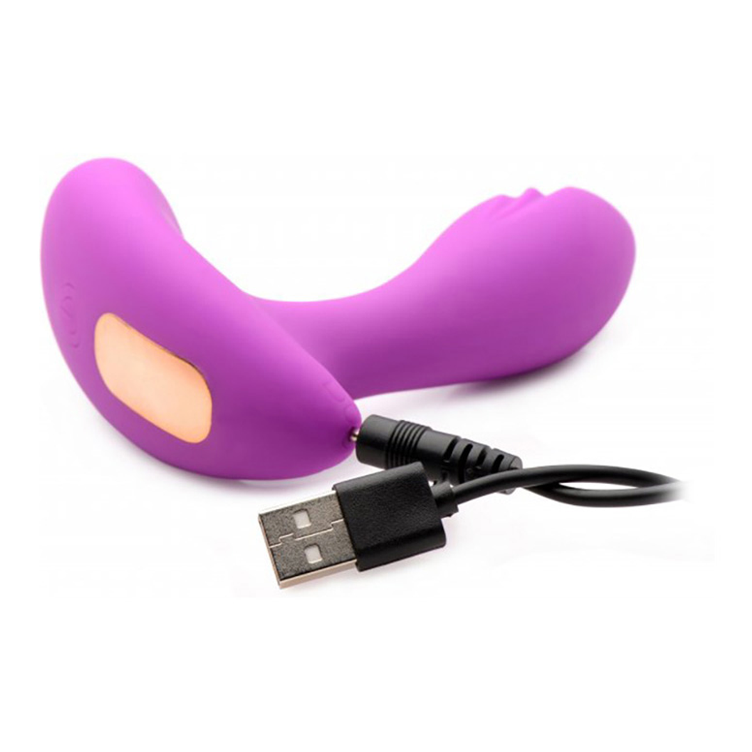 G-spot vibrator Pearl Moving 7 functions – remote control, purple | XR Brands