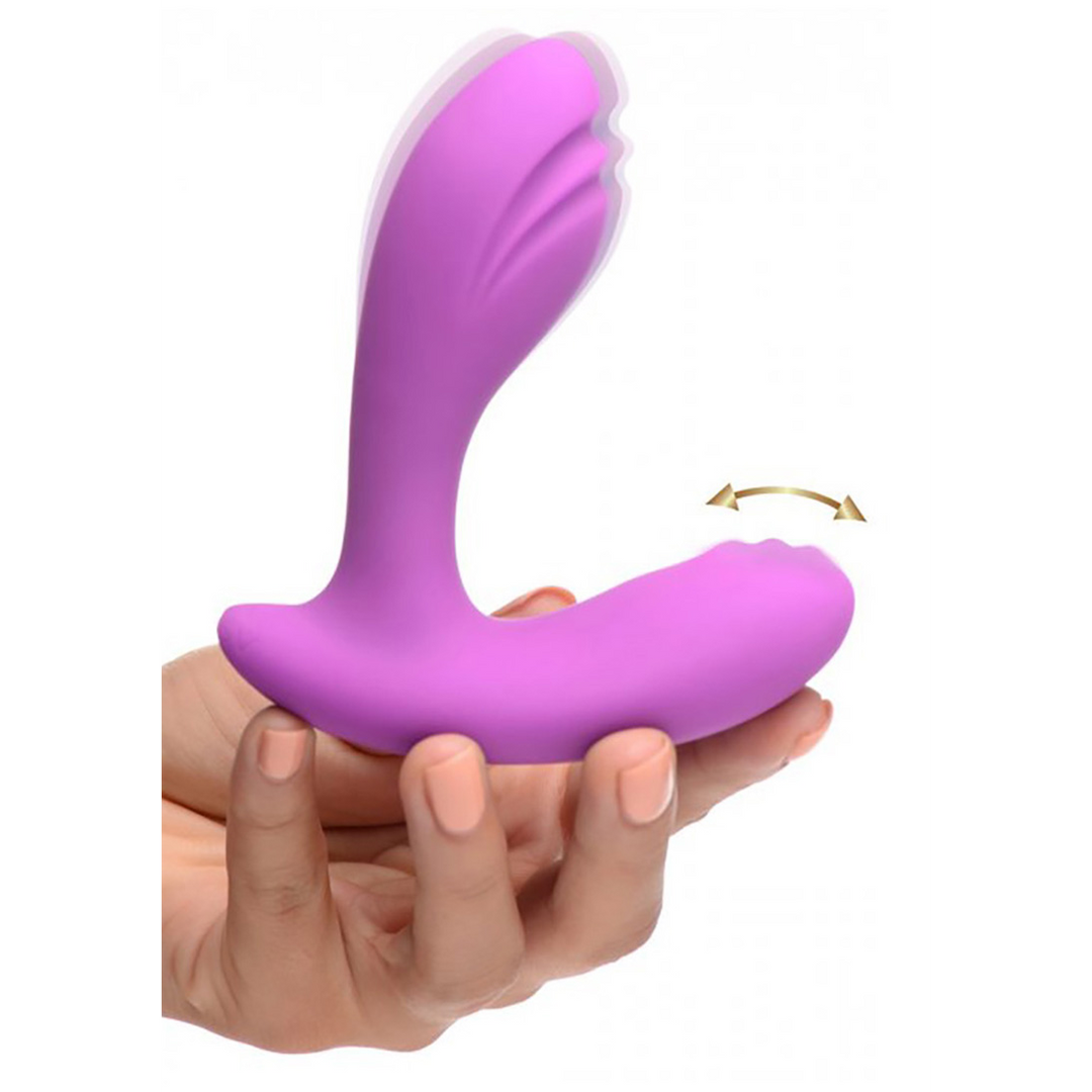 G-spot vibrator Pearl Moving 7 functions – remote control, purple | XR Brands
