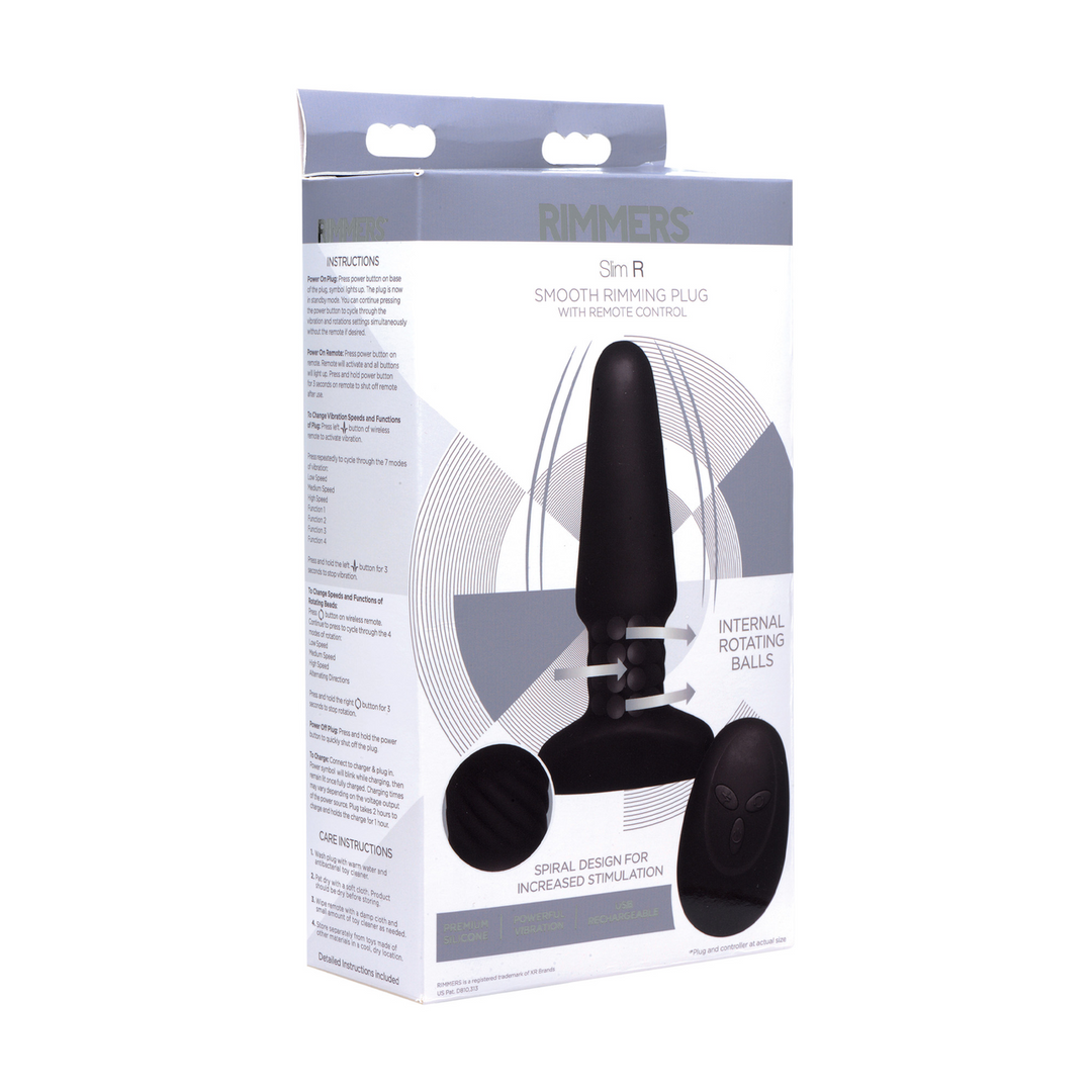 Slim R - Plug anal à télécommande lisse