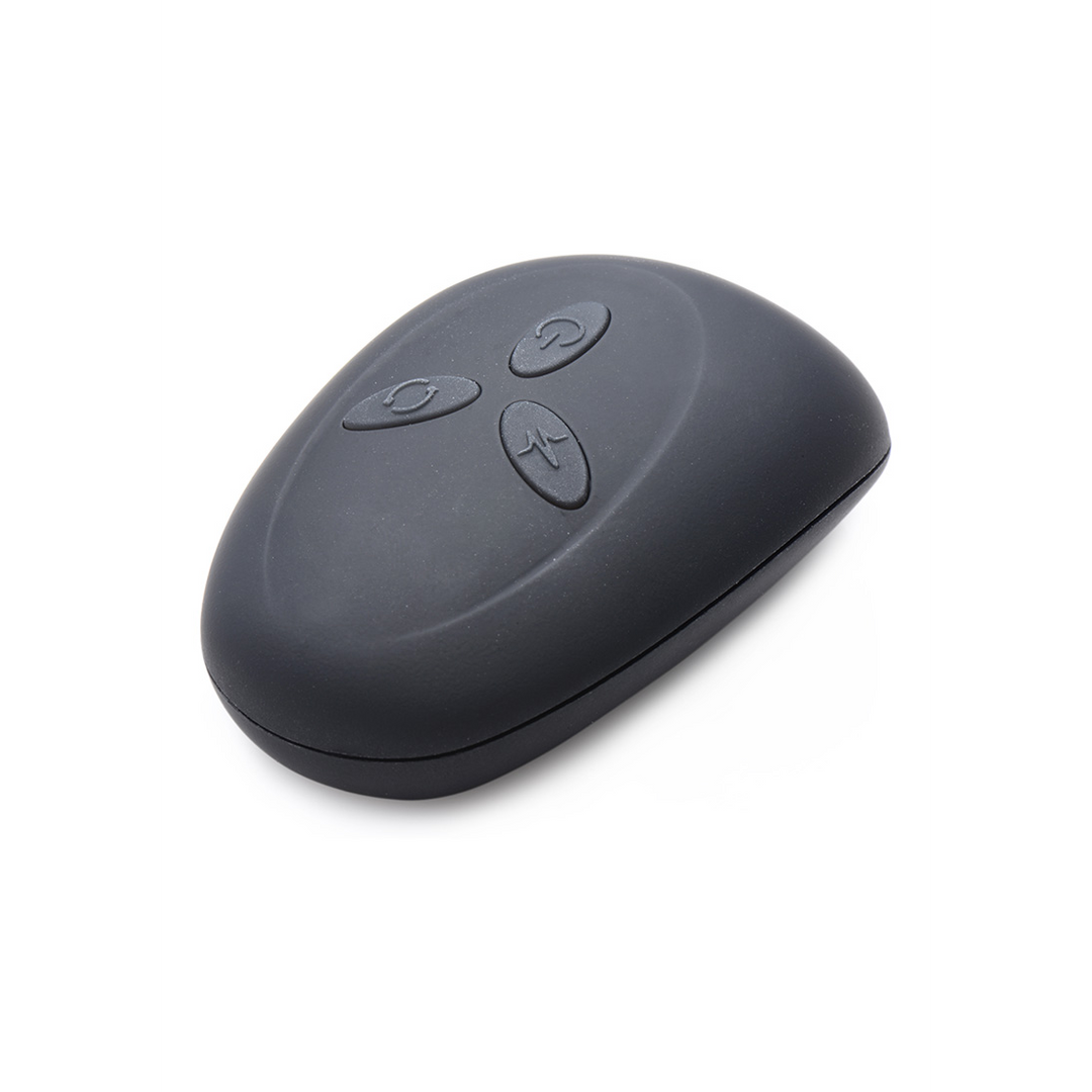 Plug anal Smooth Rimming 2 funciones – con mando a distancia, negro | XR Brands
