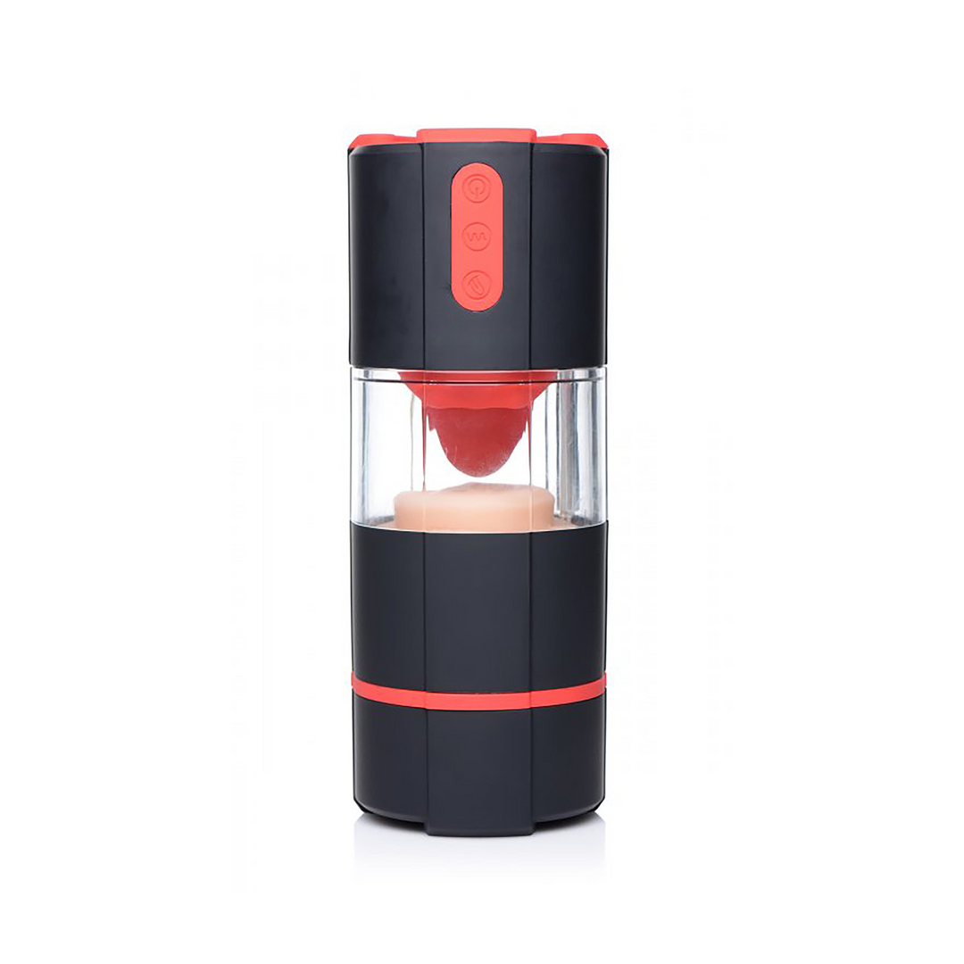 Masturbator Licking 4 functions – red | XR Brands