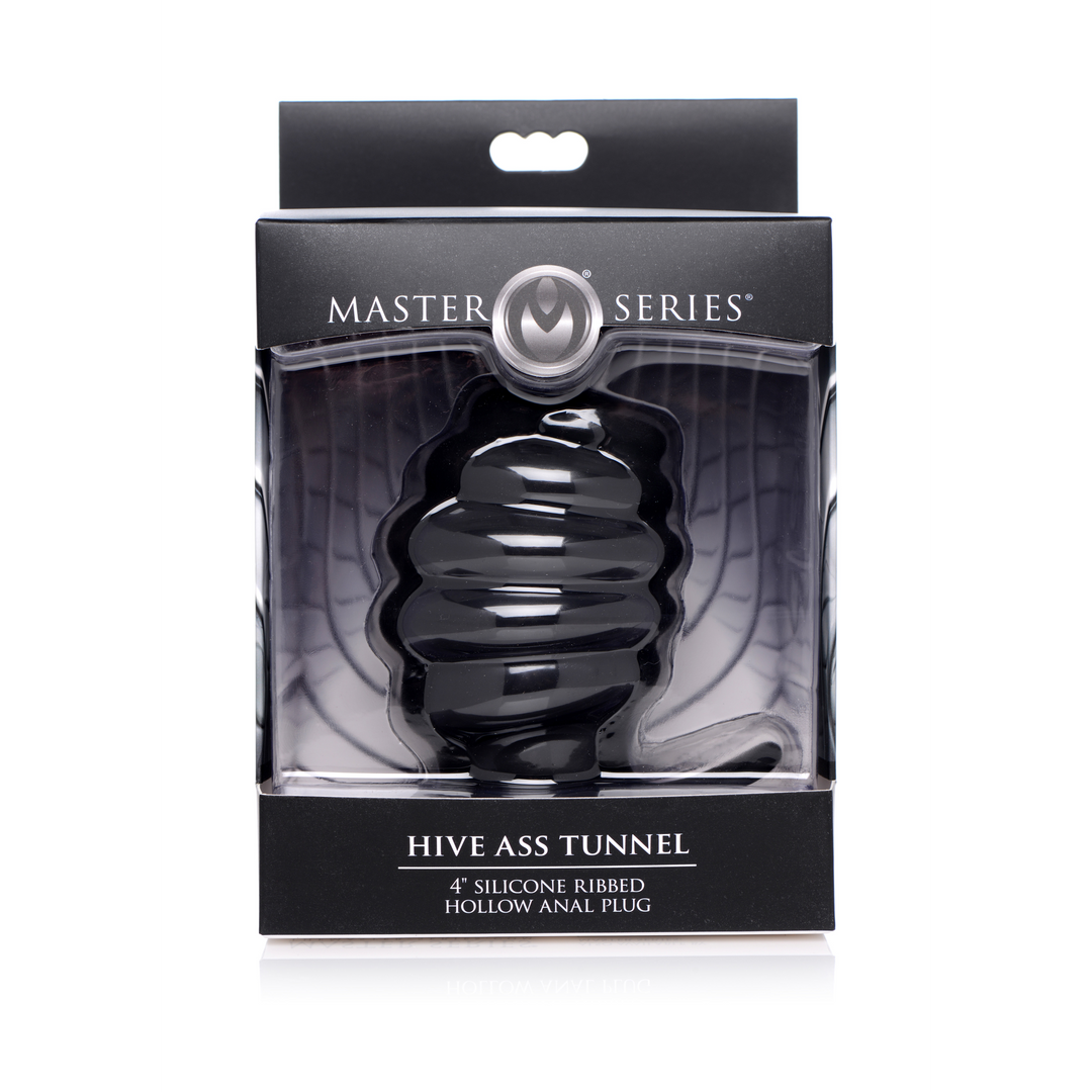 Hive Ass Tunnel - Plug Anal Creux Cannelé en Silicone - Grande Taille