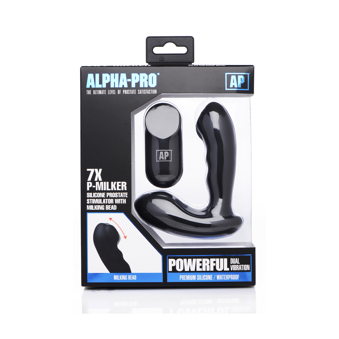 Massaggiatore prostatico Milker 7 funzioni – nero | XR Brands
