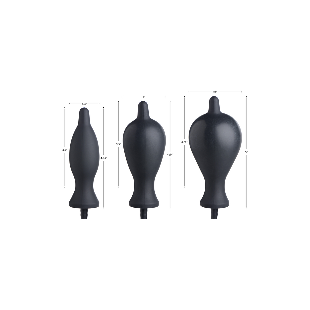 Analplug Inflator – aufblasbar, schwarz | XR Brands