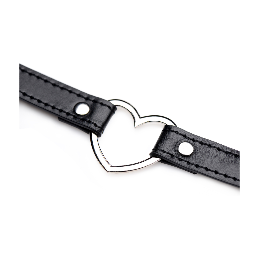 Fetisch-Kleidung Heart Chrome Heart Choker – schwarz | XR Brands