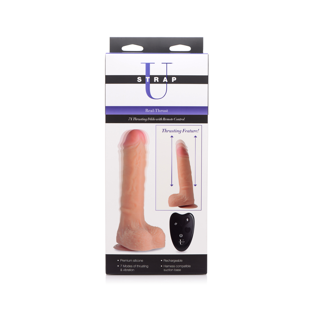 Real Thrust - Godemichet propulseur en silicone avec télécommande