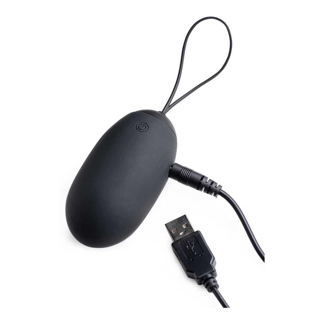 Ovetto vibrante 21 funzioni – con telecomando, nero | XR Brands