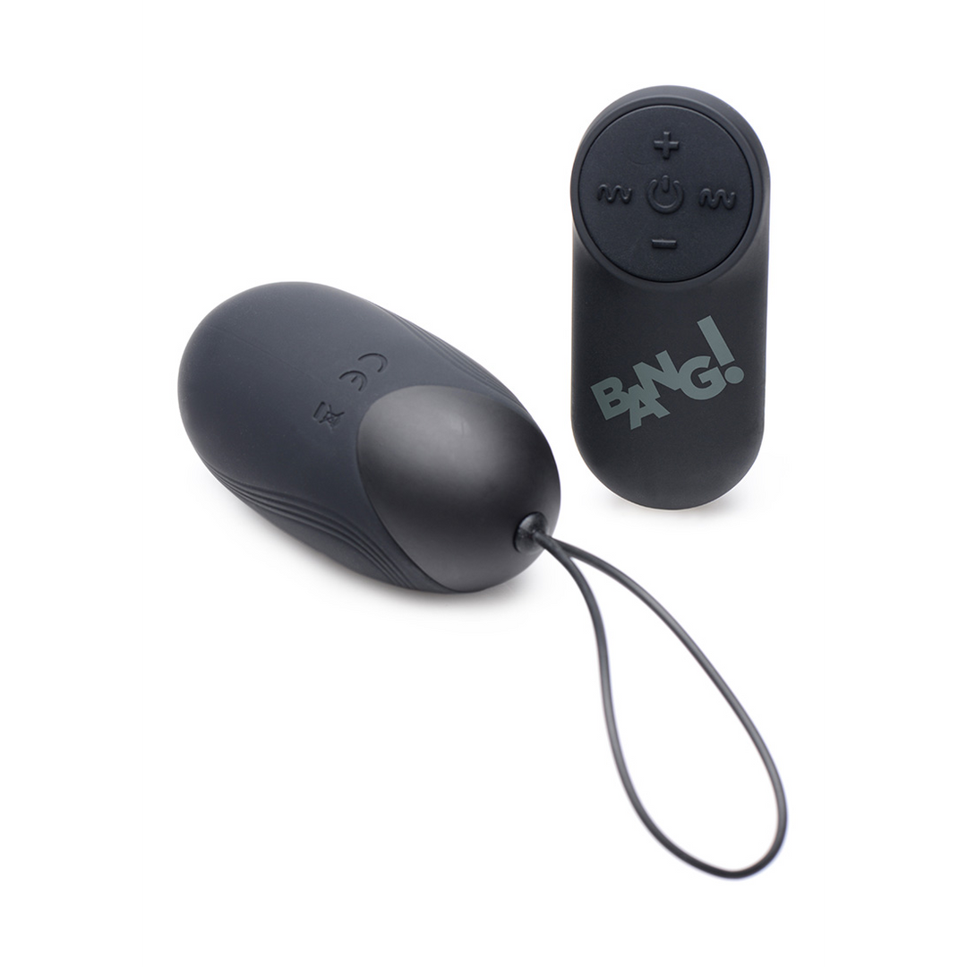 Ovetto vibrante 21 funzioni – con telecomando, nero | XR Brands