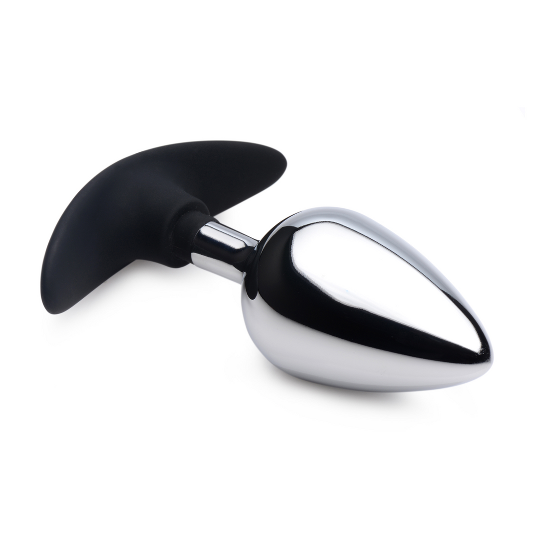 Butt plug Invader 11.4 cm – silver | XR Brands