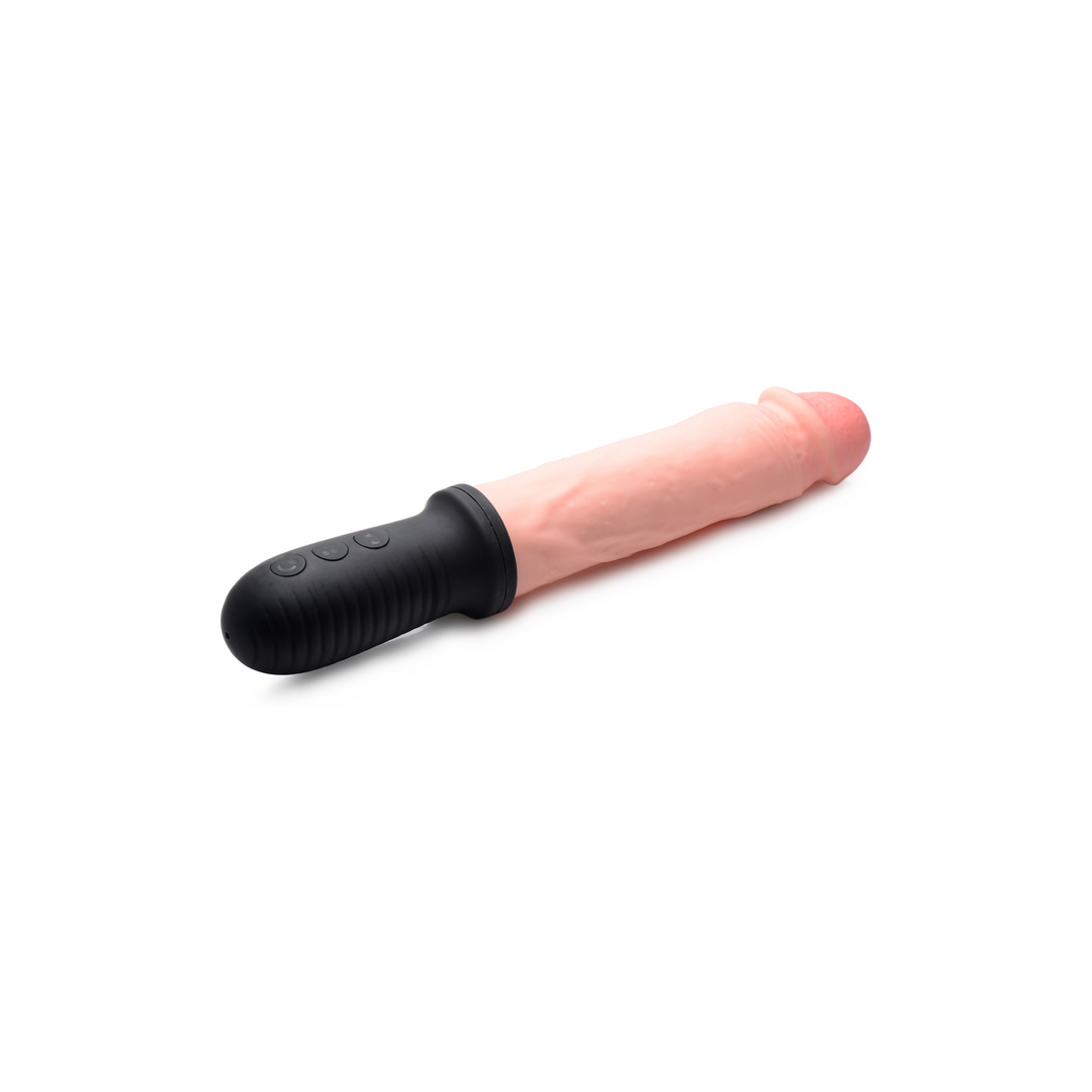 Dildo Auto Pounder Handle 8 funções – com impulso, nude