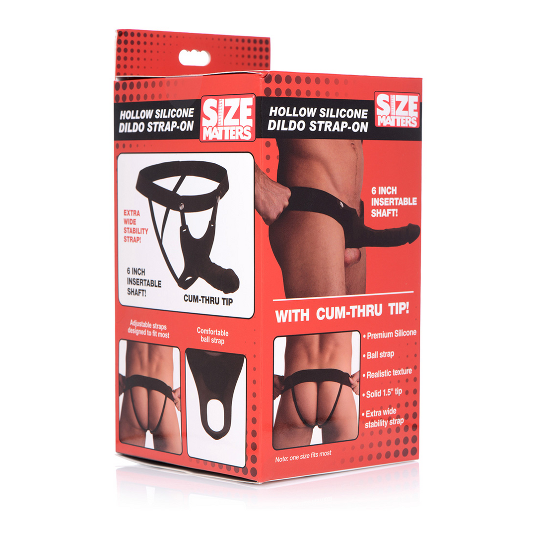 SM - Godemichet creux en silicone à lanières