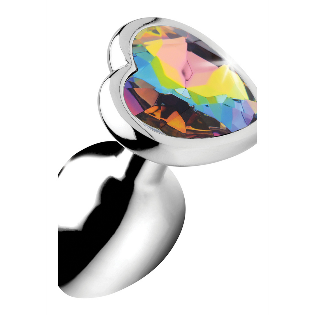 Analplug Prism Heart 7.1 cm – mit Schmuckstein, mehrfarbig | XR Brands