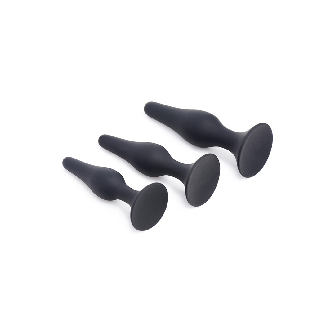 Analplug Triple Spire Tapered Trainer 11.4 cm – schwarz | XR Brands