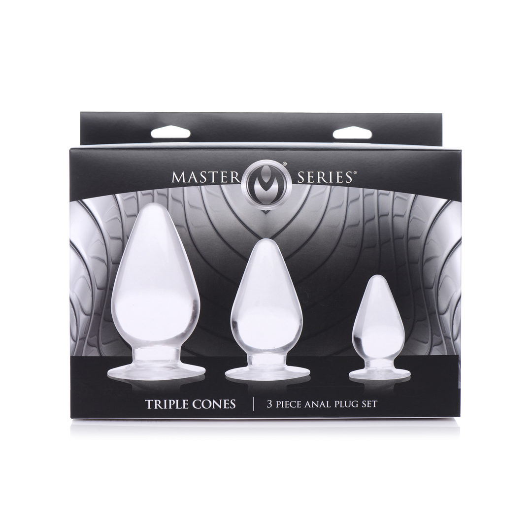 Triple Cones - Kit de plugs anaux - 3 pièces