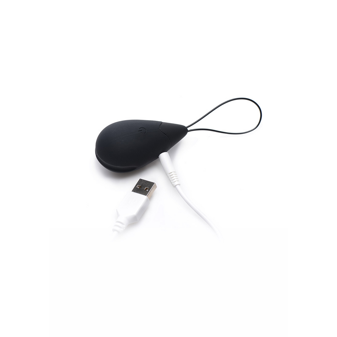 Vibrating egg 10 functions – remote control, black | XR Brands