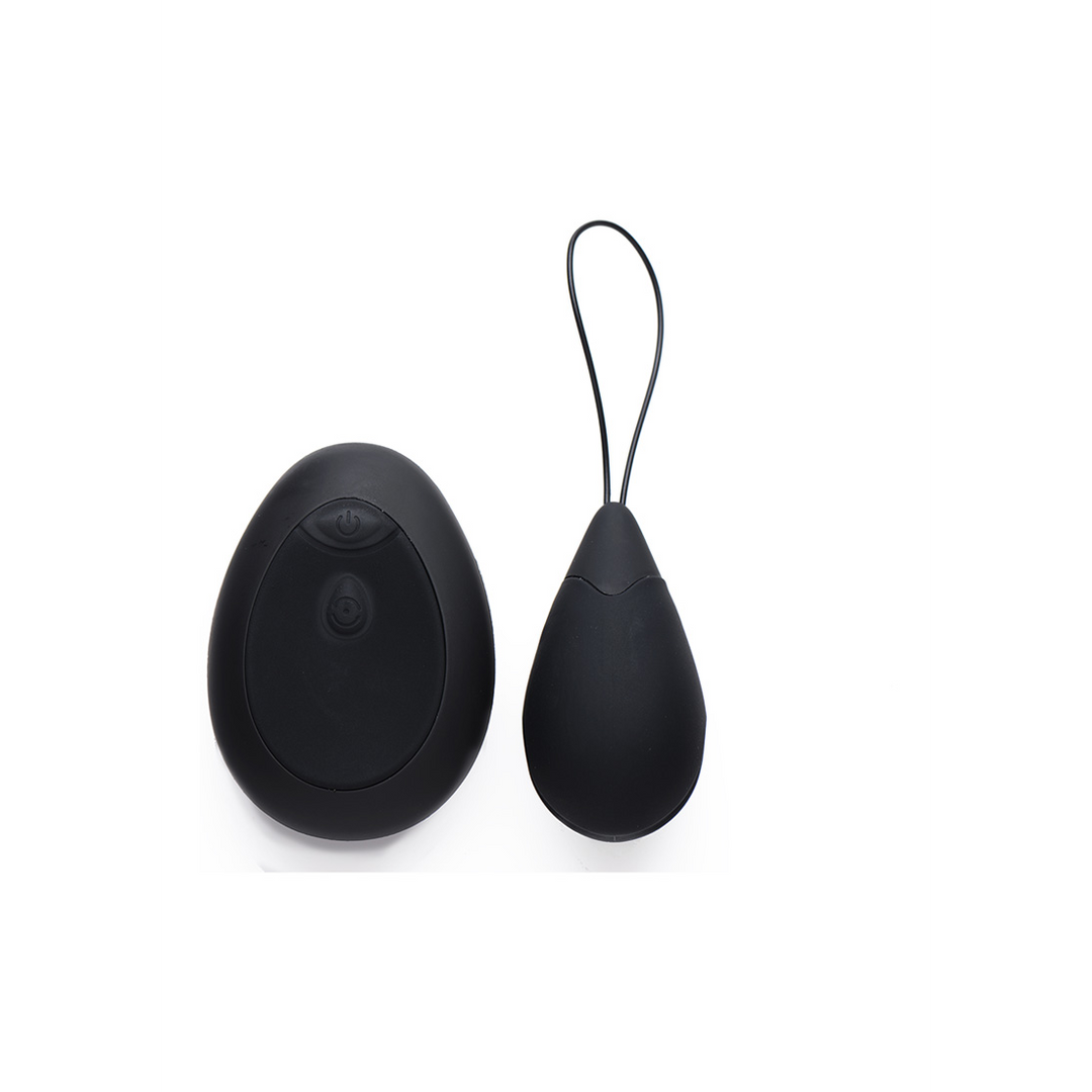 Vibrating egg 10 functions – remote control, black | XR Brands
