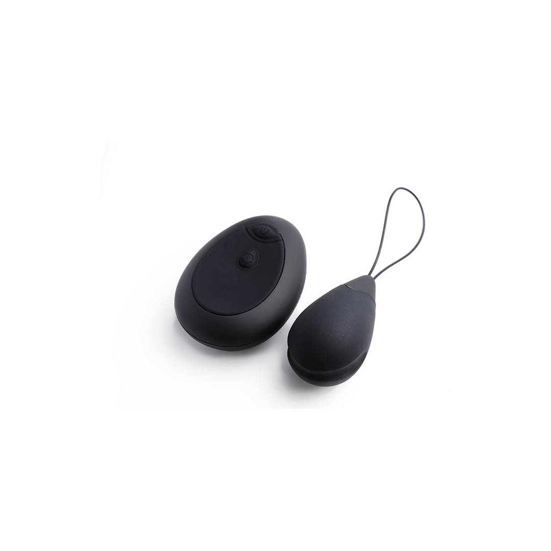 Vibrating egg 10 functions – remote control, black | XR Brands