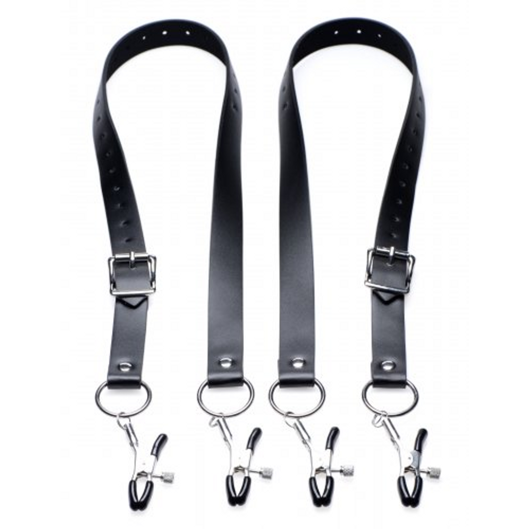 Masturbator Spread Labia Spread Belt 17 cm – black | XR Brands