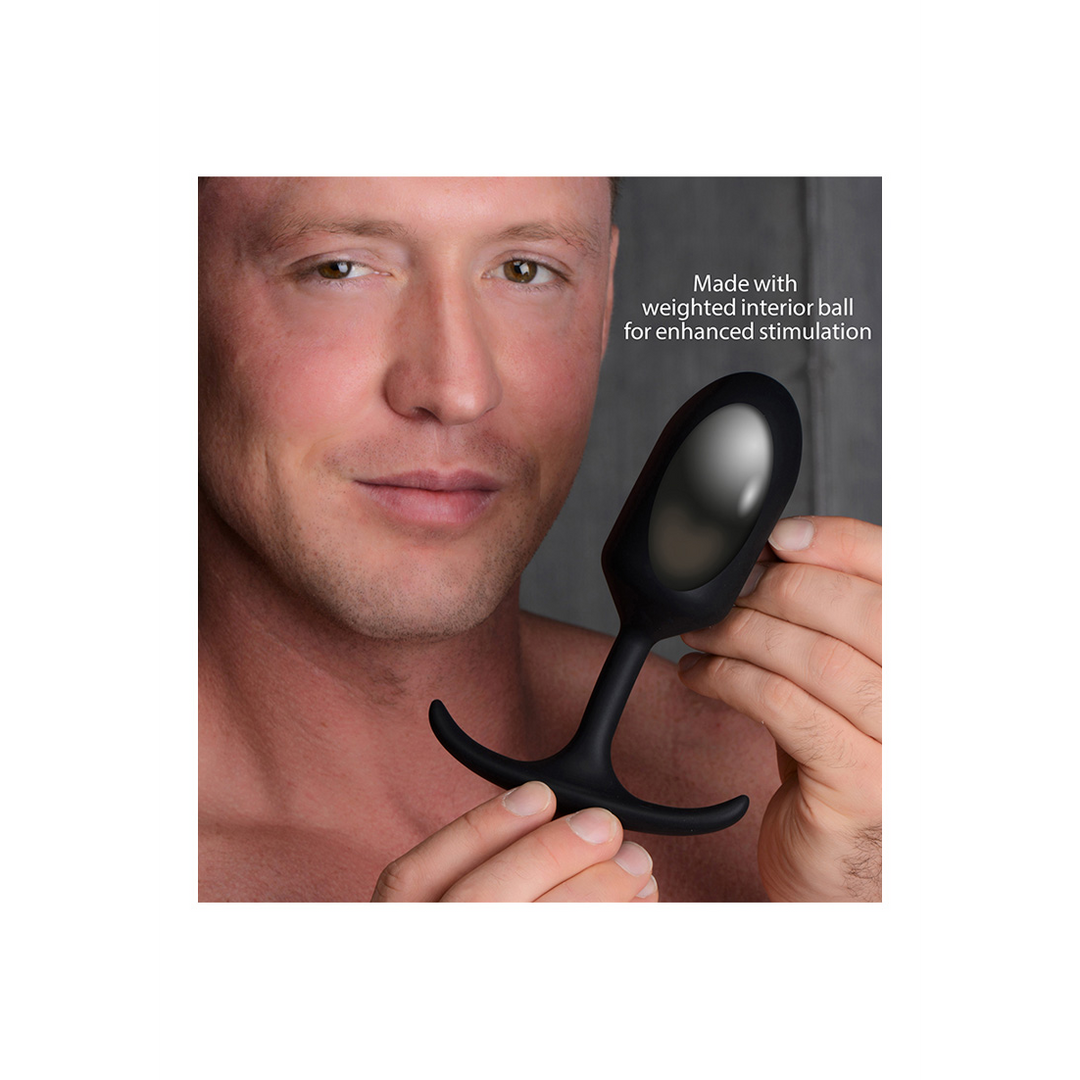 Butt plug Weighted 15.2 cm – black | XR Brands