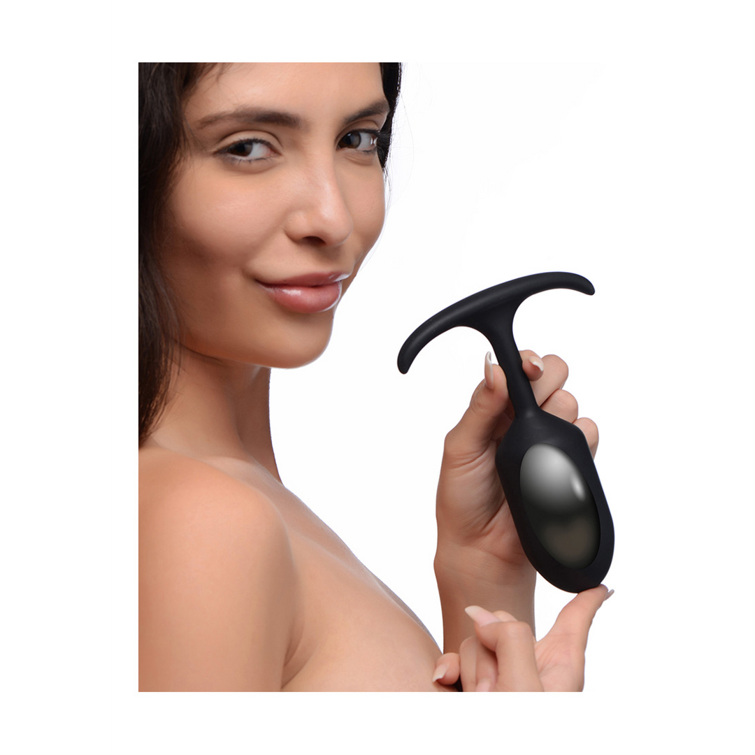 Butt plug Weighted 15.2 cm – black | XR Brands