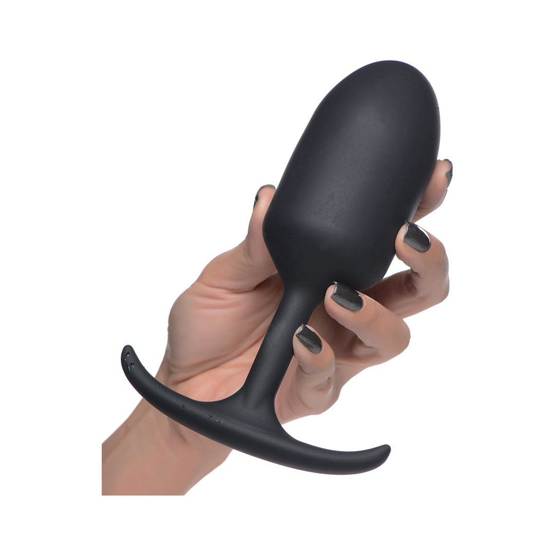 Butt plug Weighted 16.7 cm – black | XR Brands