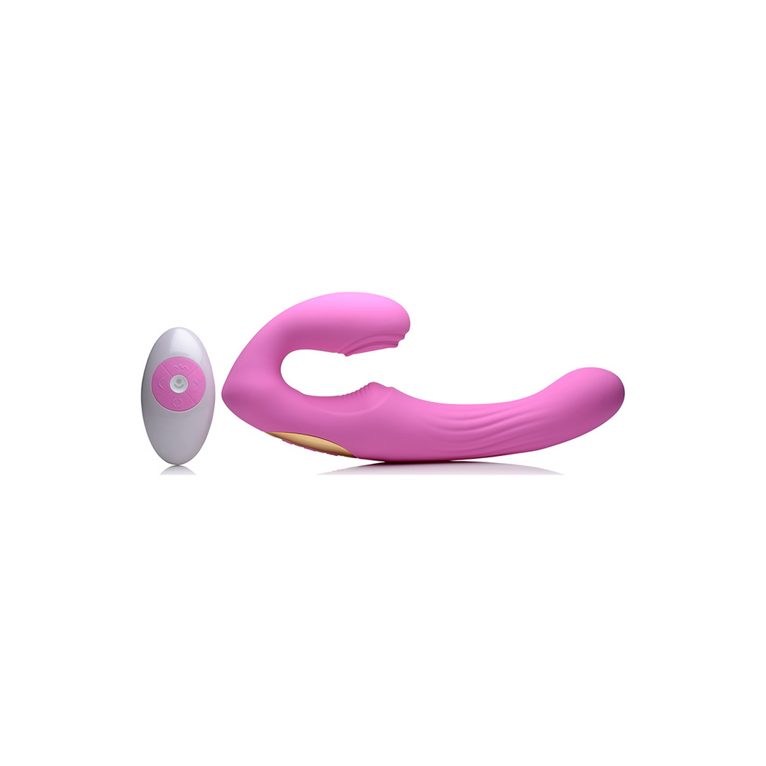 Strap-on Pulse Pulsating Strapless 5 functions – thrusting, pink | XR Brands