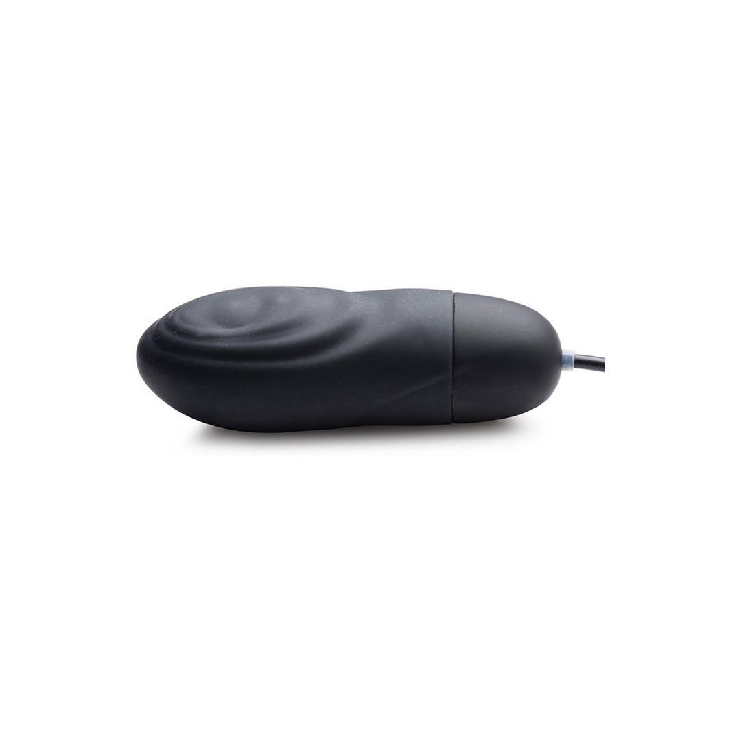 Vibratore bullet Pulsating 26 cm – ricaricabile, a spinta, nero | XR Brands