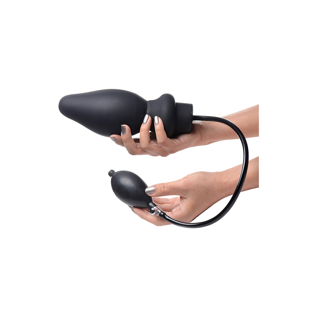 Butt plug Pand 19.8 cm – inflatable, black | XR Brands
