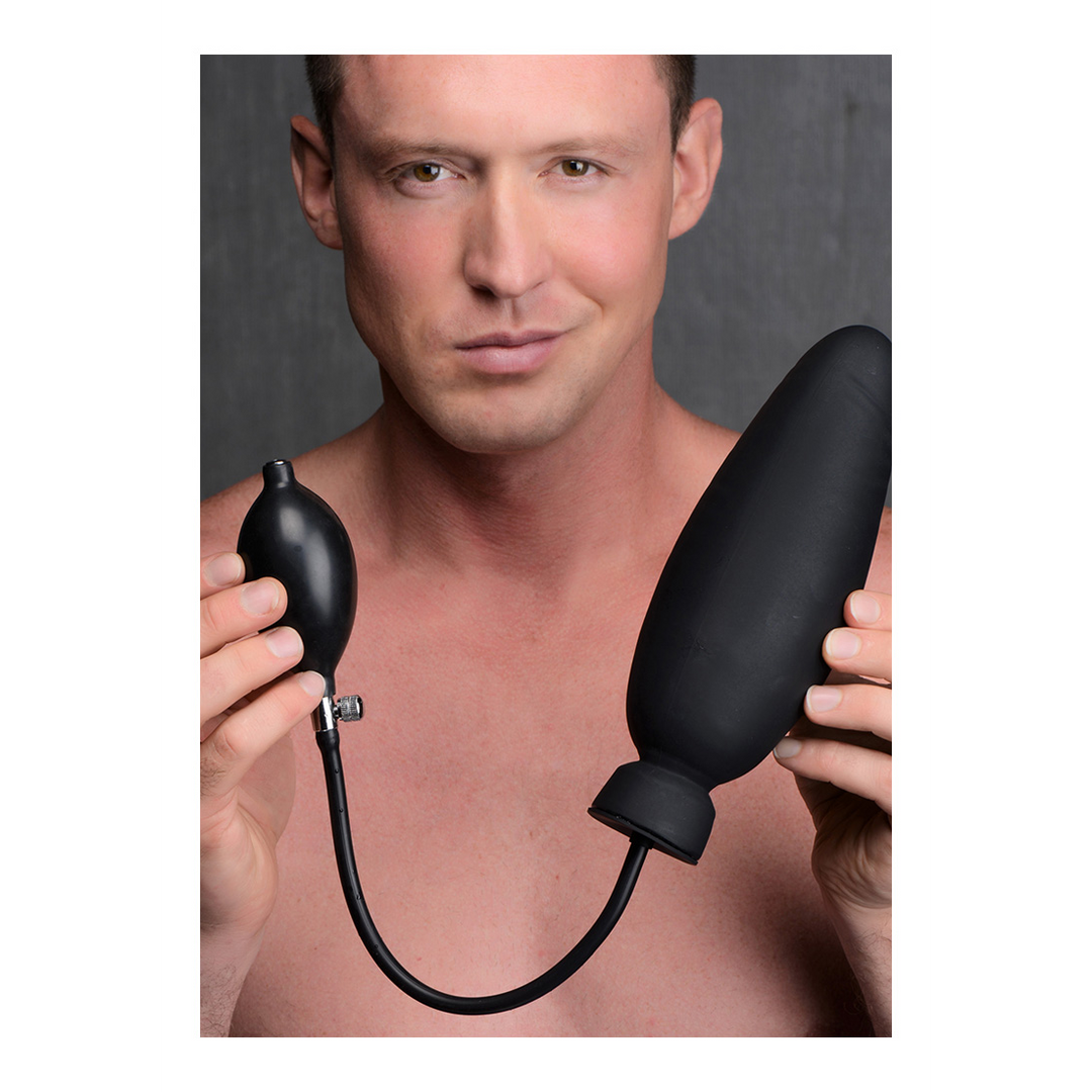 Dildo Spand 19.5 cm – insuflável, preto | XR Brands