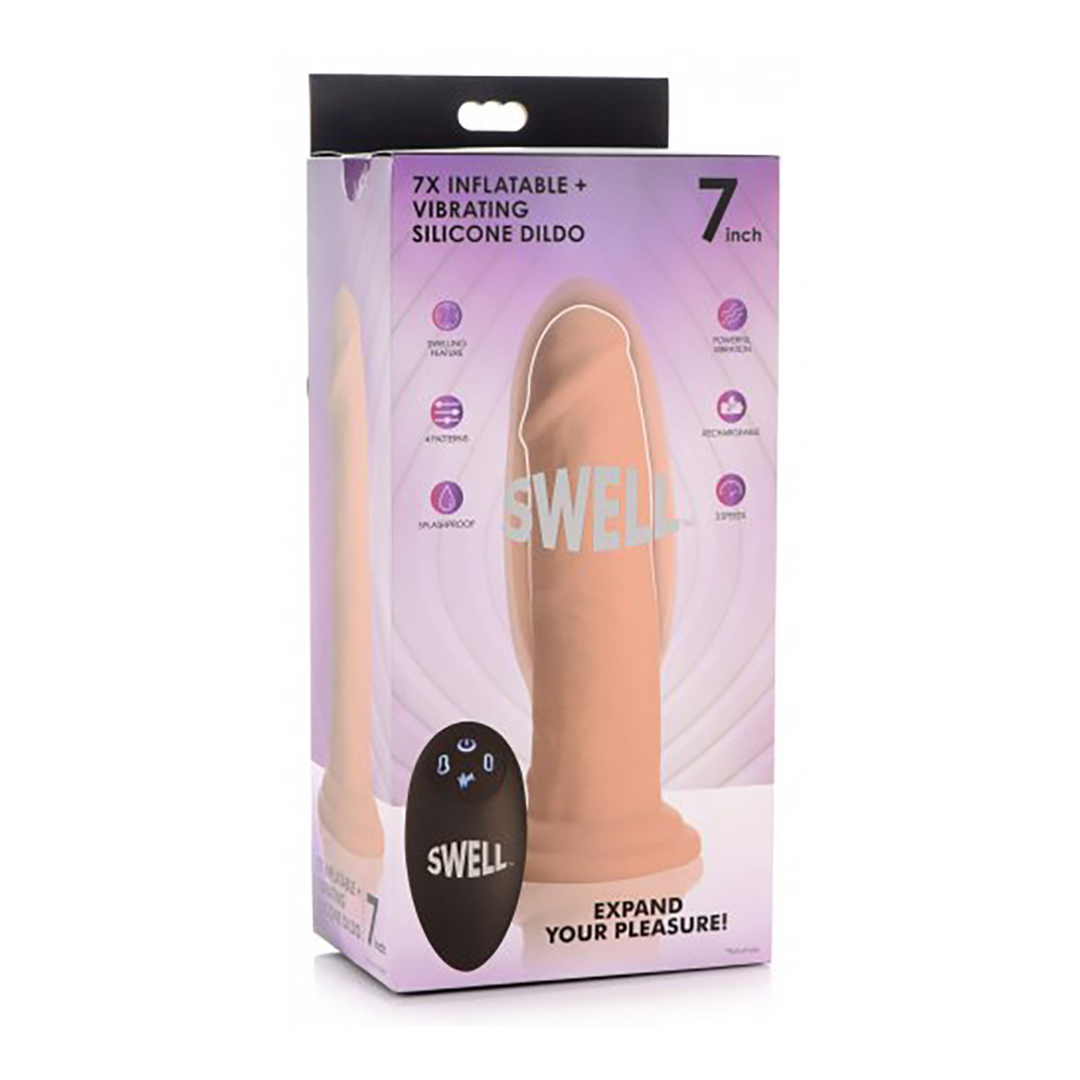 Swell - Godemichet en silicone gonflable et vibrant - 7 / 18 cm