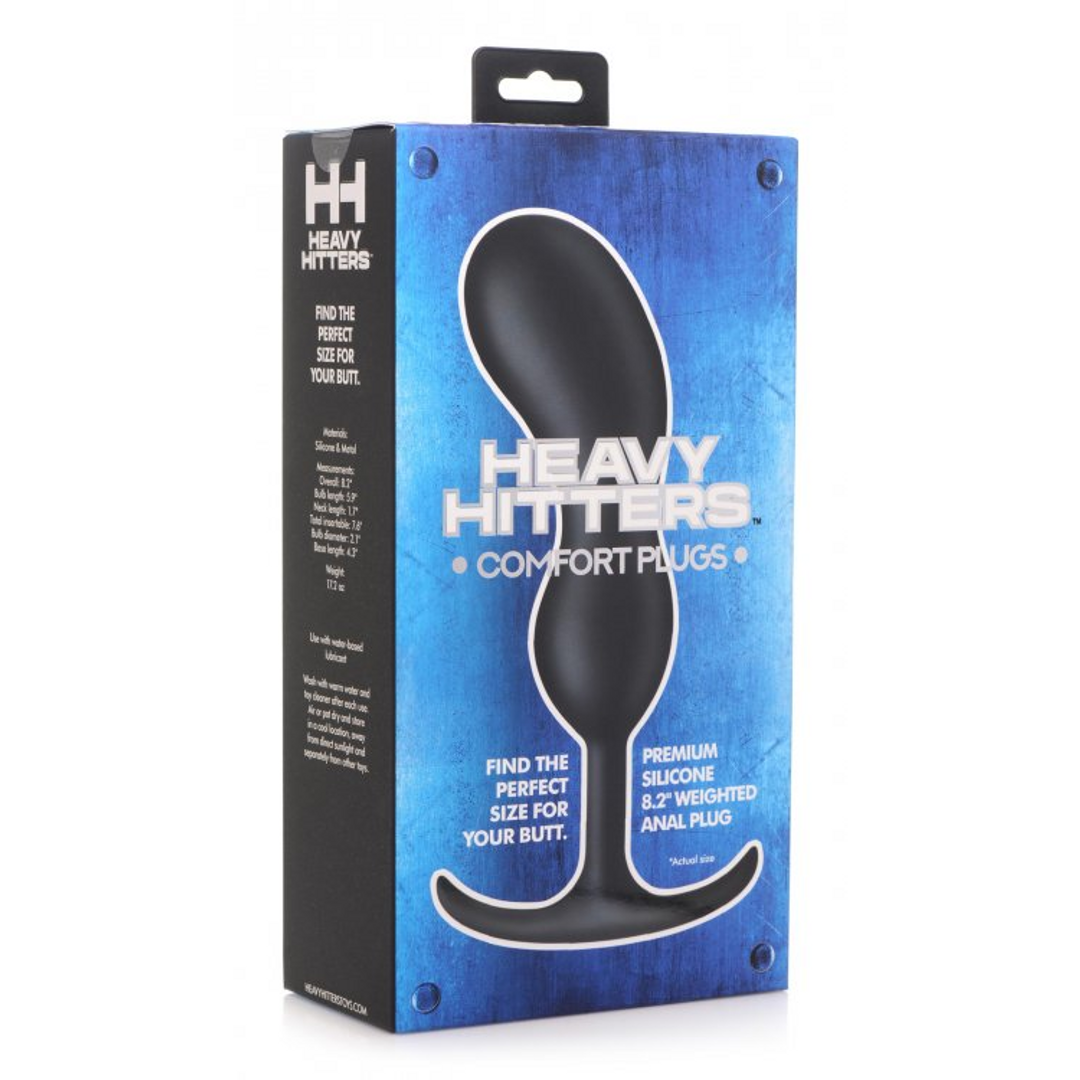 Plug anal de prostate lesté en silicone de qualité supérieure - Très grand