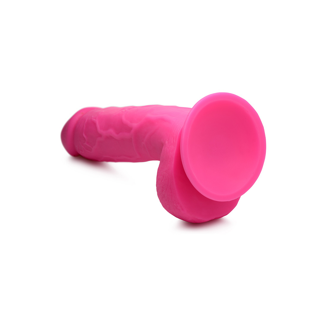 POP - Godemichet avec Testicules - 8.25 / 21 cm