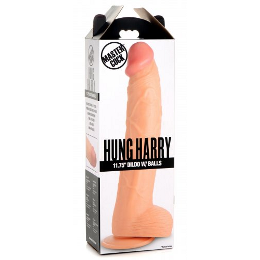 Hung Harry - Godemichet avec testicules - 12 / 30 cm