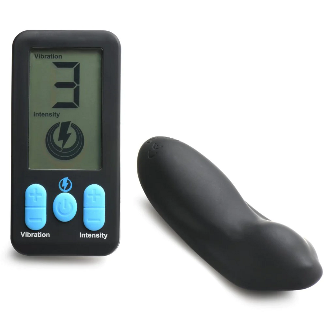 Vibrador clásico Stim 3 funciones – con mando a distancia, recargable, negro | XR Brands