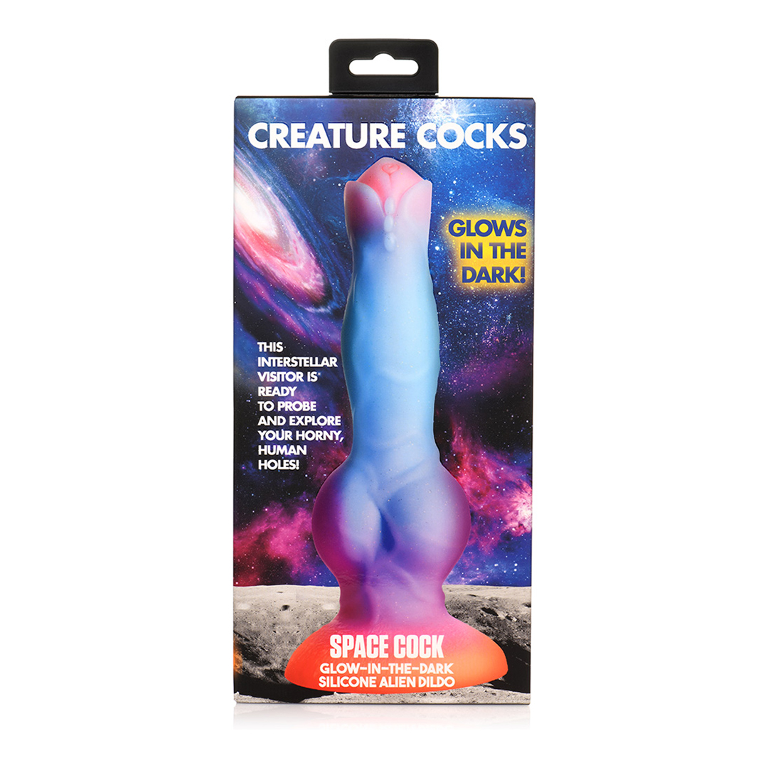 Dildo Space Alien 21.6 cm – fosforescente, multicolore | XR Brands