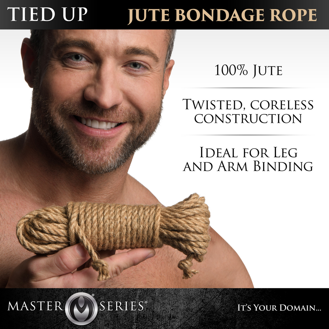 Bondage restraint Tied Jute ft 7 6 mtr – tan | XR Brands