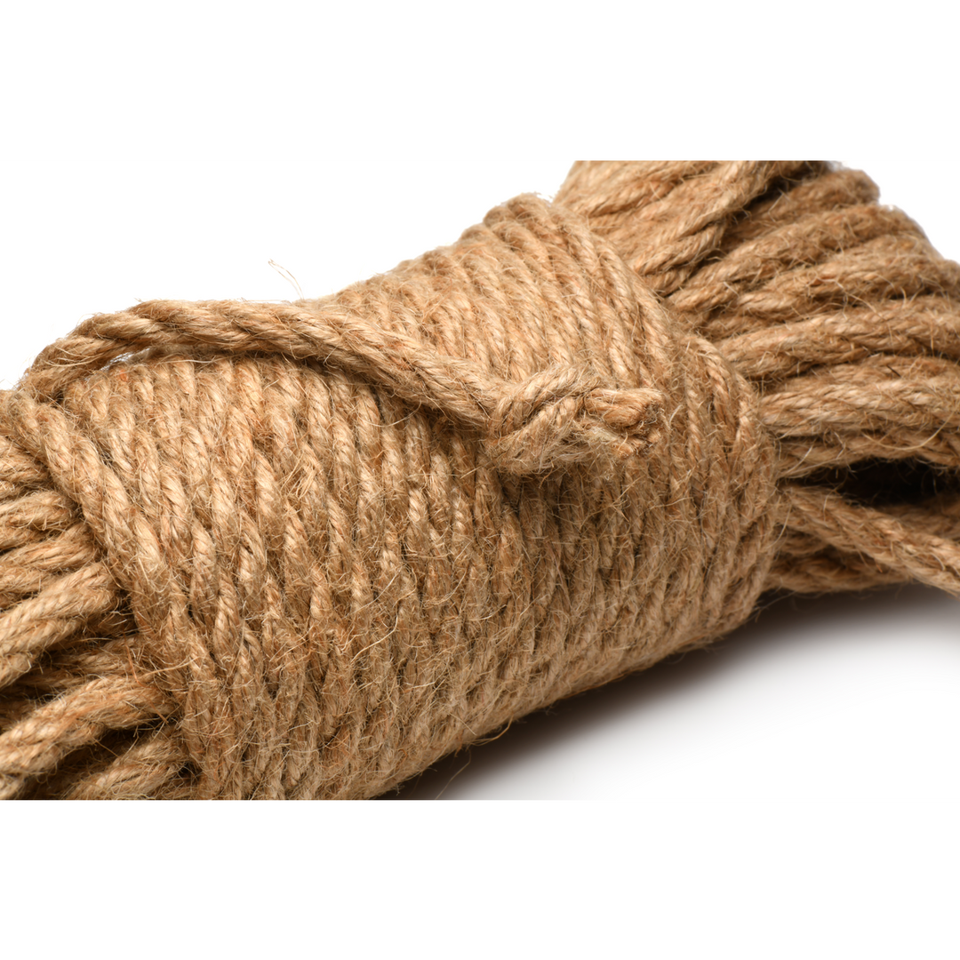 Bondage restraint Tied Jute ft 15 2 mtr – tan | XR Brands